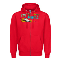 Red ew people with cross Zipper Hoodie - HRA Design Shop