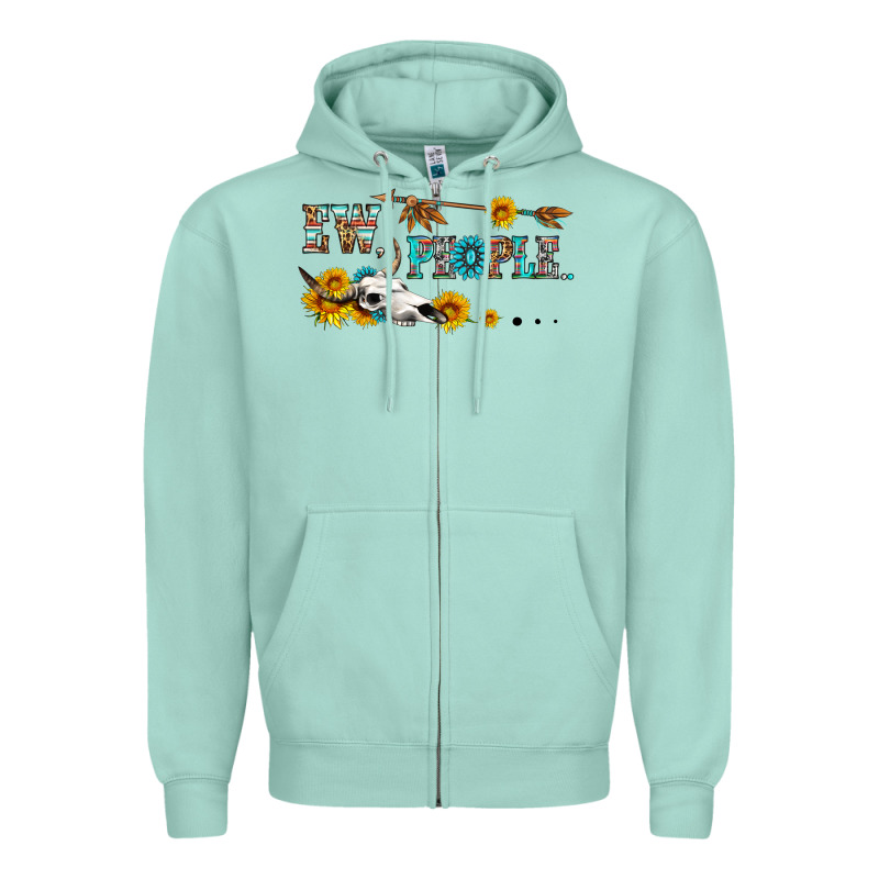 Ew People With Cross Zipper Hoodie by HRA Design Shop | Teevron