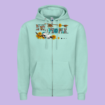 Ew People With Cross Zipper Hoodie Designed By Hra Design Shop