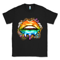 Black rainbow lips Classic Tee - Zillion Design Studio