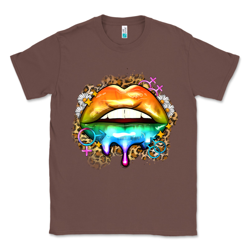Rainbow Lips Classic Tee by Zillion Design Studio | Teevron