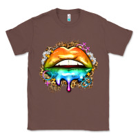 Chestnut rainbow lips Classic Tee - Zillion Design Studio