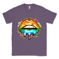 Lavender rainbow lips Classic Tee - Zillion Design Studio