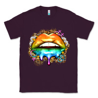 Plum rainbow lips Classic Tee - Zillion Design Studio