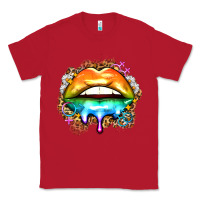 Red rainbow lips Classic Tee - Zillion Design Studio