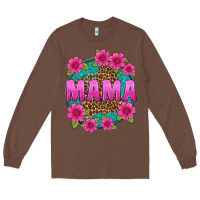 Chestnut mama leopard background Long Sleeve Tee - texasbilliewilder
