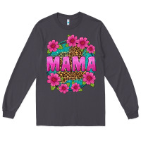 Smoke mama leopard background Long Sleeve Tee - texasbilliewilder