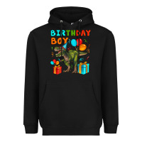 Black birthday boy t rex Heavyweight Hoodie - Artiststas