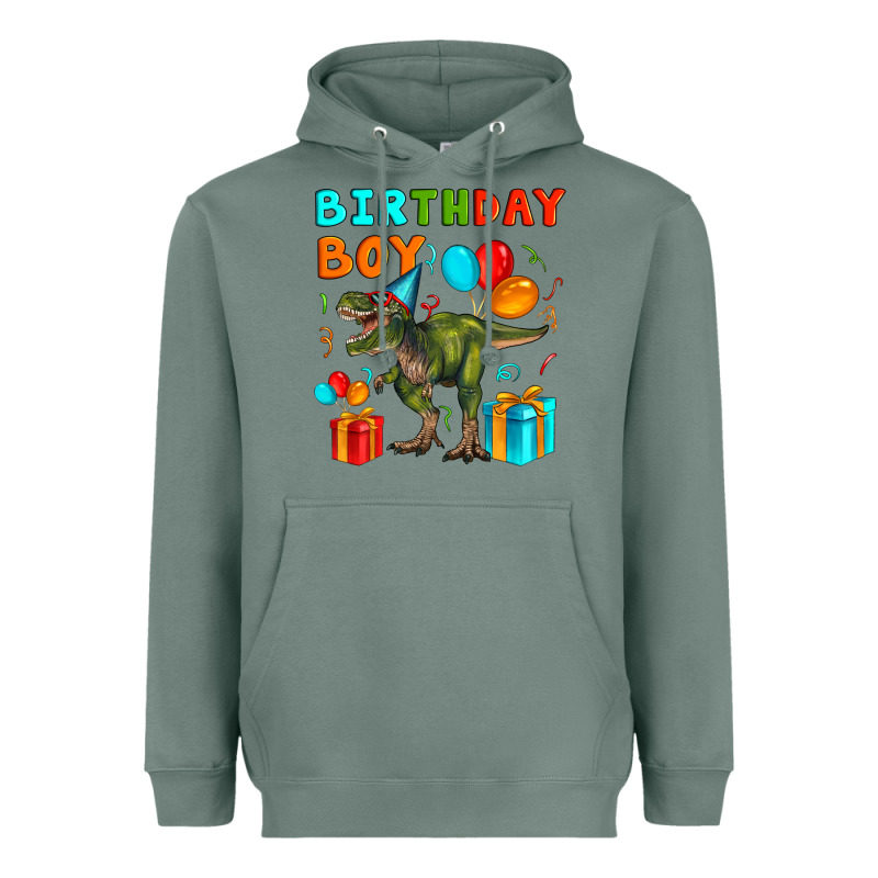 Birthday Boy T Rex Heavyweight Hoodie by Artiststas | Teevron
