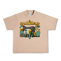 Burro quilting life western Urban Heavy Tee - texasbilliewilder