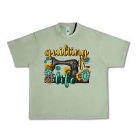 Oil Green quilting life western Urban Heavy Tee - texasbilliewilder