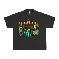 Pigment Black quilting life western Urban Heavy Tee - texasbilliewilder