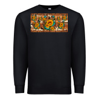 Black sunflower gemstone leopard cowhide horseshoe license plate Premium Sweatshirt - Artiststas