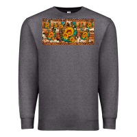 Charcoal Heather sunflower gemstone leopard cowhide horseshoe license plate Premium Sweatshirt - Artiststas