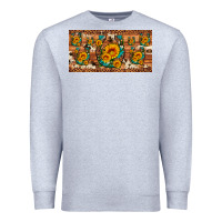 Heather Grey sunflower gemstone leopard cowhide horseshoe license plate Premium Sweatshirt - Artiststas
