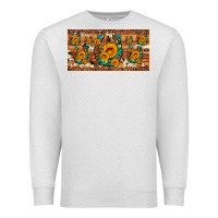 Oatmeal Heather sunflower gemstone leopard cowhide horseshoe license plate Premium Sweatshirt - Artiststas