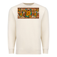 Sandshell sunflower gemstone leopard cowhide horseshoe license plate Premium Sweatshirt - Artiststas