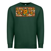 Sports Green sunflower gemstone leopard cowhide horseshoe license plate Premium Sweatshirt - Artiststas