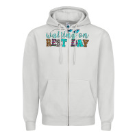 Dove Grey waiting on rest day Zipper Hoodie - HRA Design Shop