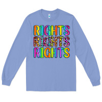 Colony Blue rights rights rights (pride) Long Sleeve Tee - Zillion Design Studio