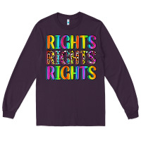 Plum rights rights rights (pride) Long Sleeve Tee - Zillion Design Studio