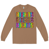 Toasted Coconut rights rights rights (pride) Long Sleeve Tee - Zillion Design Studio