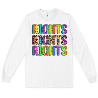 White rights rights rights (pride) Long Sleeve Tee - Zillion Design Studio