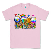 Bubblegum Pink pride wine cups Classic Tee - Zillion Design Studio