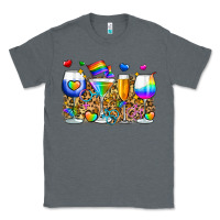 Charcoal Heather pride wine cups Classic Tee - Zillion Design Studio
