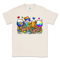 Natural pride wine cups Classic Tee - Zillion Design Studio