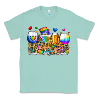 Seafoam pride wine cups Classic Tee - Zillion Design Studio