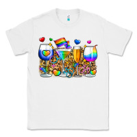 White pride wine cups Classic Tee - Zillion Design Studio
