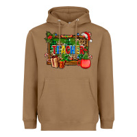 Toasted Coconut christmas teacher and coffe cup with board Heavyweight Hoodie - AdoDesignShop