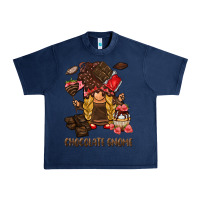 Navy chocolate gnome Urban Heavy Tee - BarkalooDesign