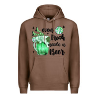 Chestnut even ırısh needs a beer Premium Hoodie - MaliasSmallBusiness