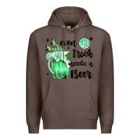 Coffee even ırısh needs a beer Premium Hoodie - MaliasSmallBusiness