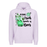 Lilac even ırısh needs a beer Premium Hoodie - MaliasSmallBusiness
