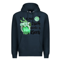 Navy even ırısh needs a beer Premium Hoodie - MaliasSmallBusiness