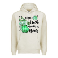 Oatmeal Heather even ırısh needs a beer Premium Hoodie - MaliasSmallBusiness