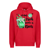 Red even ırısh needs a beer Premium Hoodie - MaliasSmallBusiness
