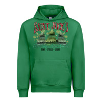 Emerald Saint Nick's Christmas Tree Farm Urban Hoodie - MaliasSmallBusiness