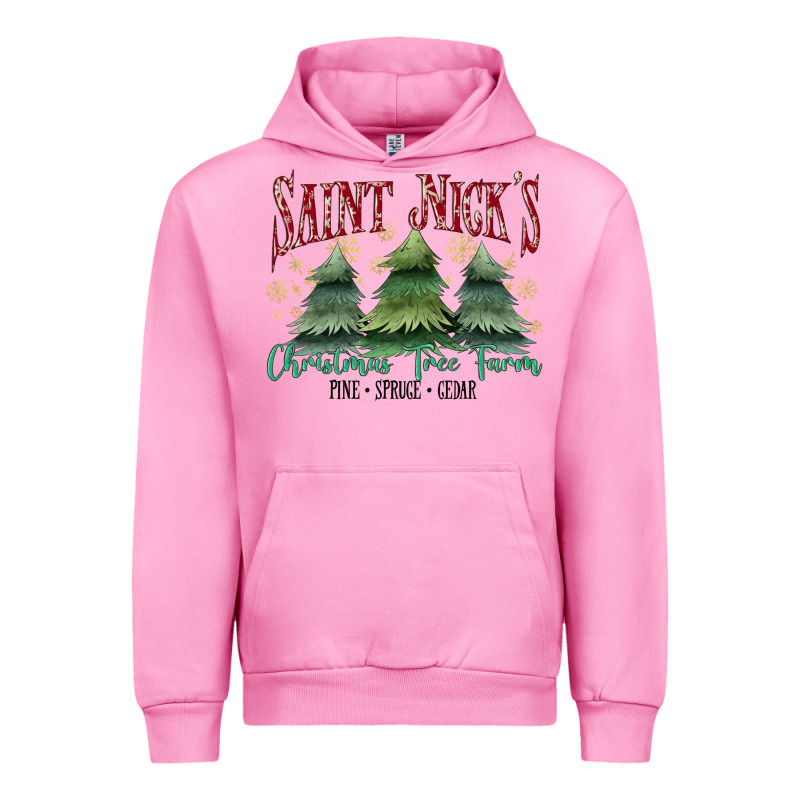 Saint Nick's Christmas Tree Farm Urban Hoodie by MaliasSmallBusiness | Teevron