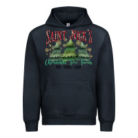 Navy Saint Nick's Christmas Tree Farm Urban Hoodie - MaliasSmallBusiness