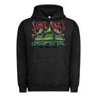 Pigment Black Saint Nick's Christmas Tree Farm Urban Hoodie - MaliasSmallBusiness