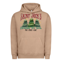 Pigment Burro Saint Nick's Christmas Tree Farm Urban Hoodie - MaliasSmallBusiness