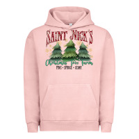 Pigment Salmon Saint Nick's Christmas Tree Farm Urban Hoodie - MaliasSmallBusiness
