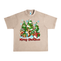 French Oak merry christmas rabbits Urban Heavy Tee - Zillion Design Studio