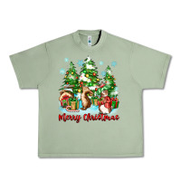 Oil Green merry christmas rabbits Urban Heavy Tee - Zillion Design Studio