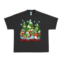 Pigment Black merry christmas rabbits Urban Heavy Tee - Zillion Design Studio