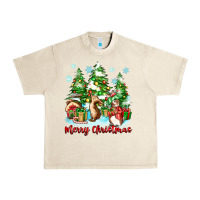 Sandshell merry christmas rabbits Urban Heavy Tee - Zillion Design Studio
